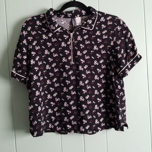 H&M floral crop top